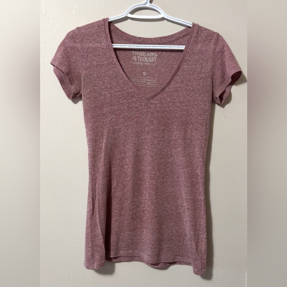 Threads 4 Thought Women's Mauve Short Sleeve Tee